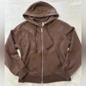H&M Chocolate Brown Zip-Up